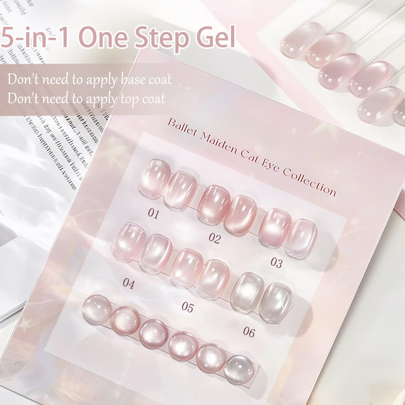 SHAKA 1-6個入り アイス透明 5-in-1 ワンステ - Nail Art One Stroke のレビューと価格