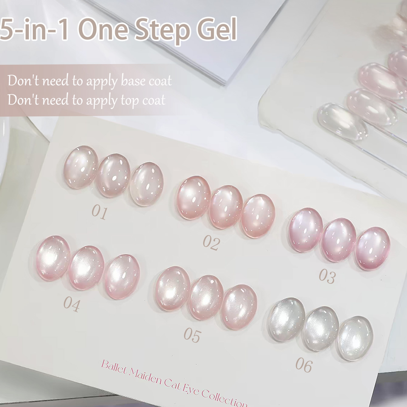 SHAKA 1-6個入り アイス透明 5-in-1 ワンステ - Nail Art One Stroke のレビューと価格