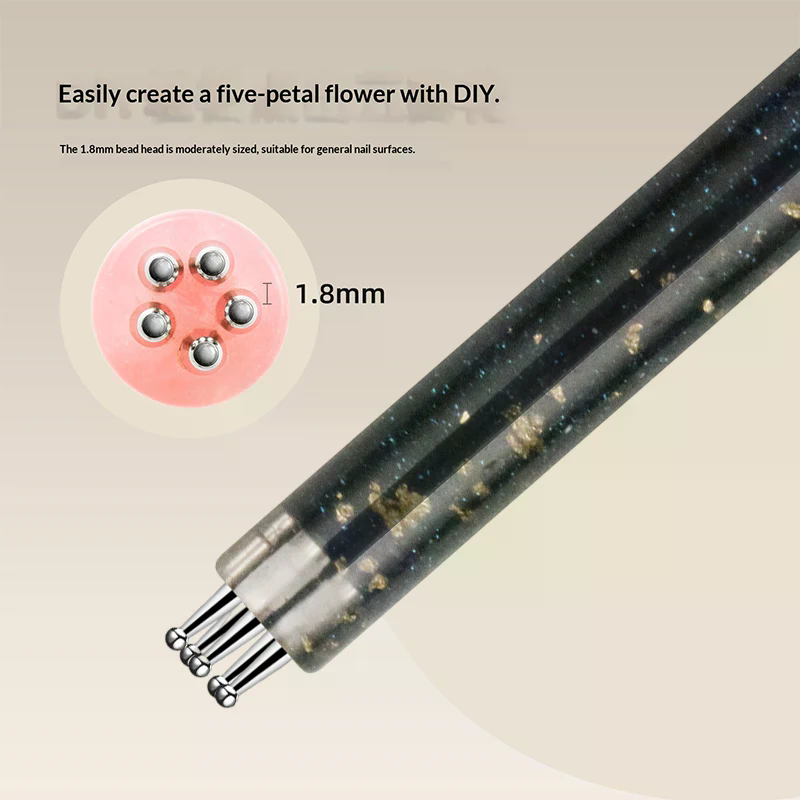 5枚の花びらネイルドットペン、ワンストロークフラワーデザイン - Nail Art One Stroke のレビューと価格