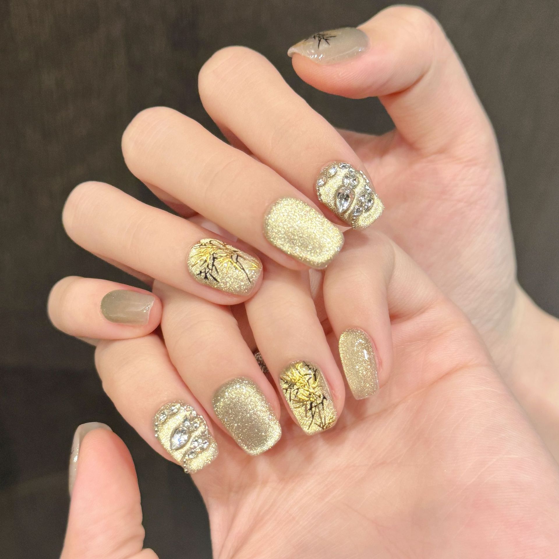 10枚入り 新中国風 ハンドメイド フェイクネイル 蛇型 ラ - Nail Art Gliter のレビューと価格