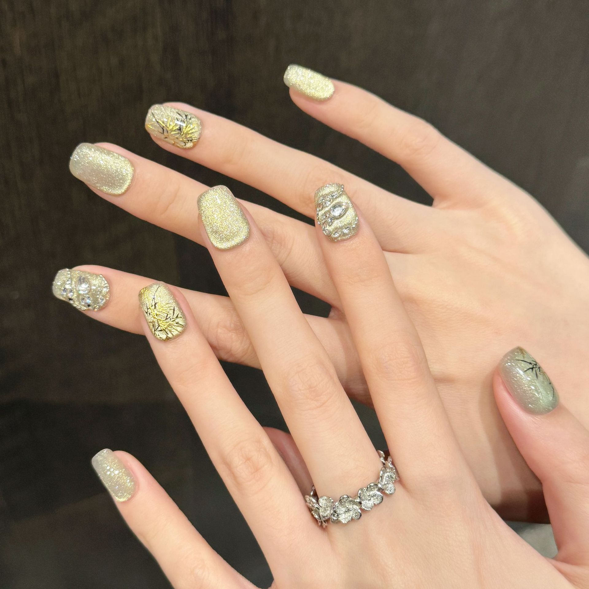 10枚入り 新中国風 ハンドメイド フェイクネイル 蛇型 ラ - Nail Art Gliter のレビューと価格