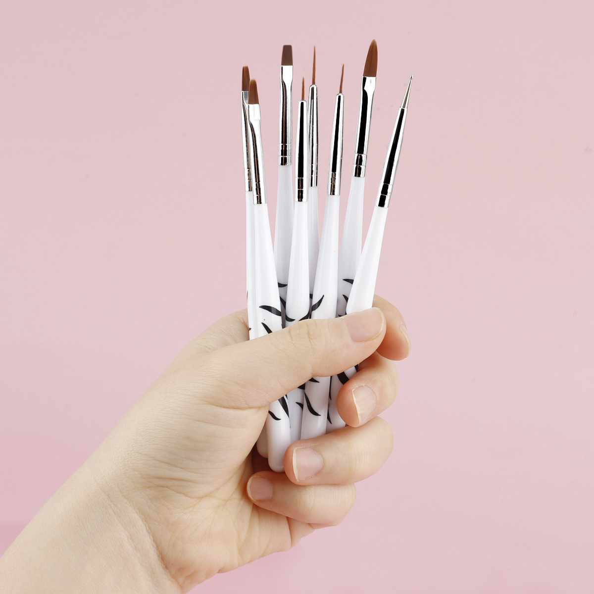 8本入りネイルアートブラシ フルポリジェルネイルキット デザ - Polygel Nail Kit のレビューと価格