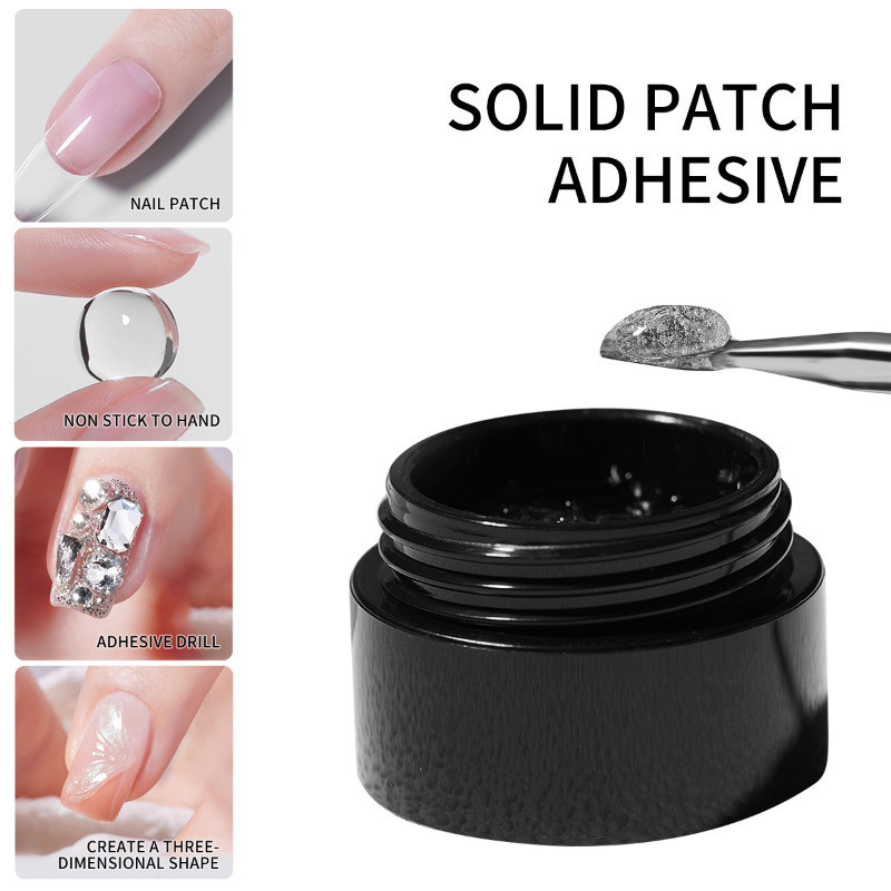 3 ピース/セットソリッドネイルチップジェルソリッドステッカ - Nail Art Full Color のレビューと価格