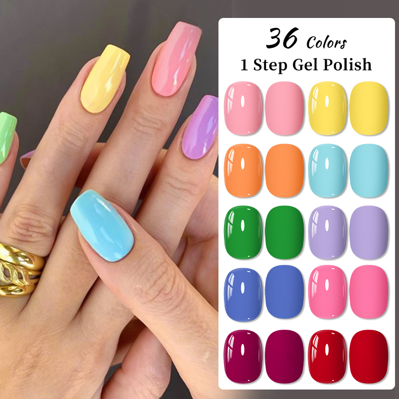 1ステップジェルポリッシュ 3 in 1 ジェルネイルポリッ - Nail Art One Stroke のレビューと価格