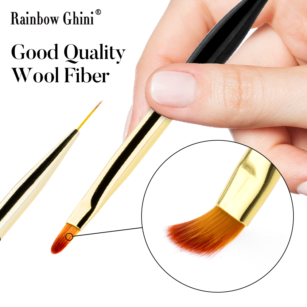 レインボーギニ 3本セット デュアルヘッドネイルアートブラシ - Nail Art Brush Set のレビューと価格