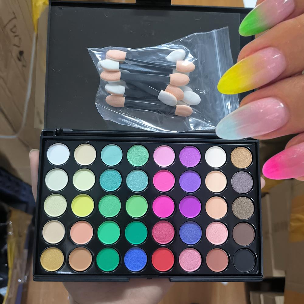 40色オンブレソリッドネイルアートパウダーパレットキット、フ - Nail Art Ombre Glitter のレビューと価格