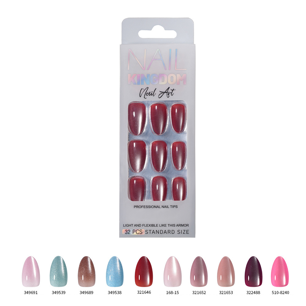 VITAGWX 32 個プレスオンネイルアーモンドネイルチッ - Nail Art Cat Eye のレビューと価格