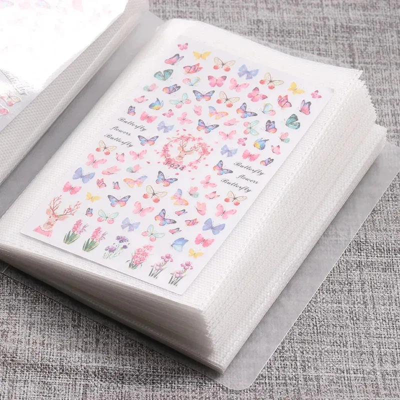 大容量ネイルステッカー収納アルバム 無地インナーページデザイ - Nail Art Motif のレビューと価格