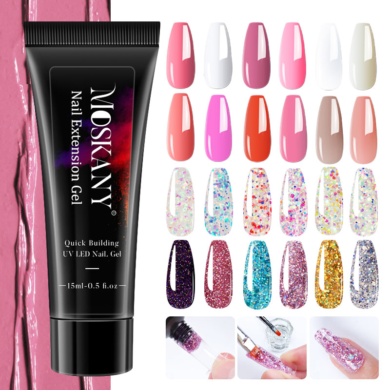 ポリネイルジェルフルセット 6 ワット LED ランプネイル - Polygel Nail Kit のレビューと価格
