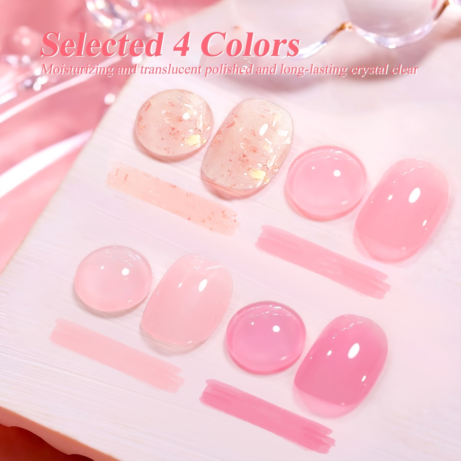 ポリジェルネイルキットスターター（4色入り：ナチュラルクリア - Polygel Nail Kit のレビューと価格