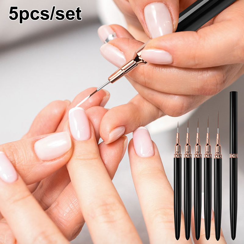 Z. 5本セット プロ仕様 ネイルアートライナーブラシ スト - Nail Art Brush Set のレビューと価格