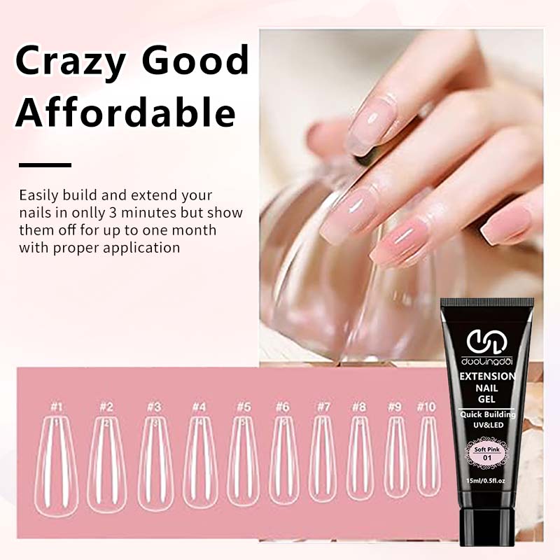 8個/セット ポリエクステンションジェルセット ネイルアート - Polygel Nail Kit のレビューと価格