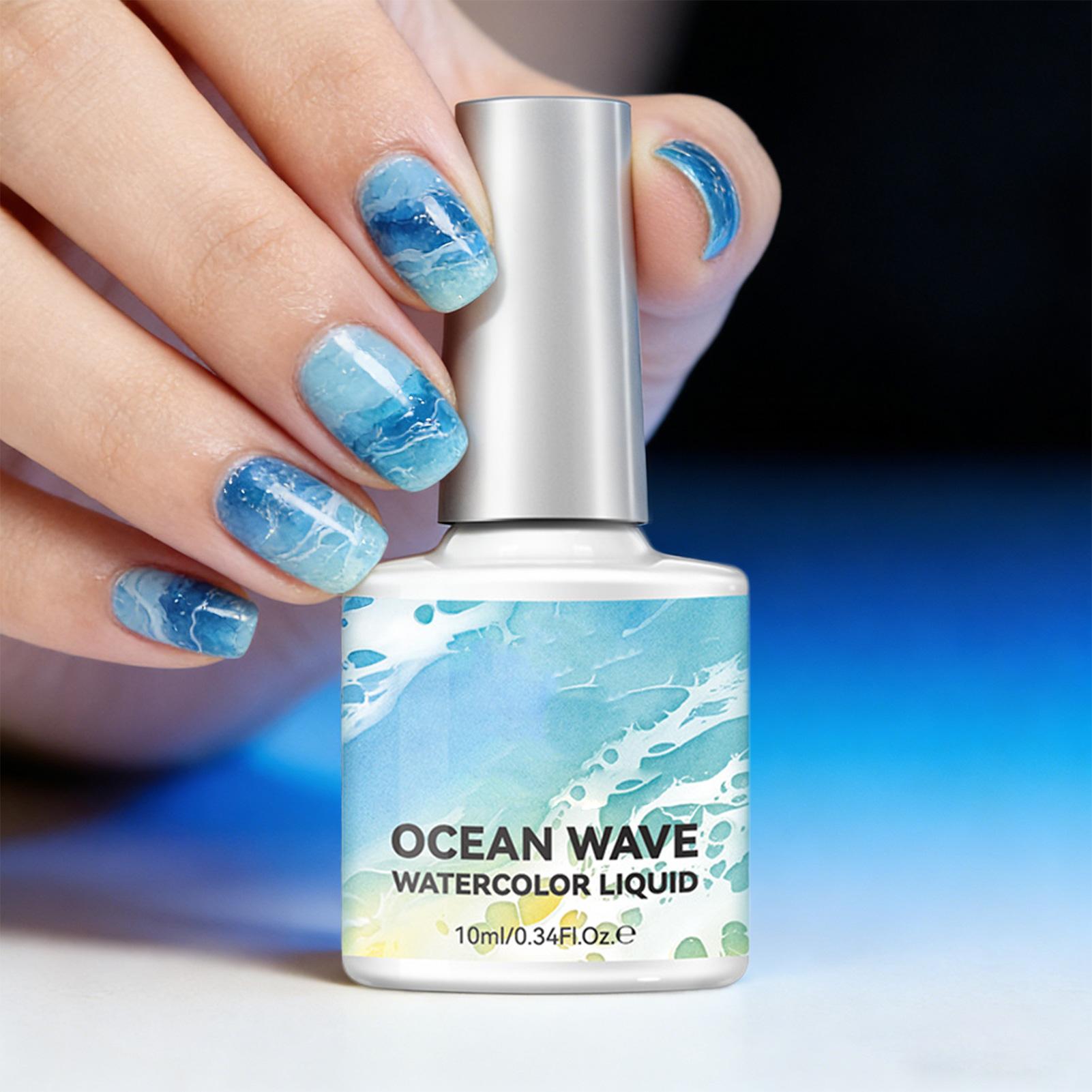 10ml バブルオーシャンウェーブ ホワイトジェルネイルポリ - Nail Art One Stroke のレビューと価格