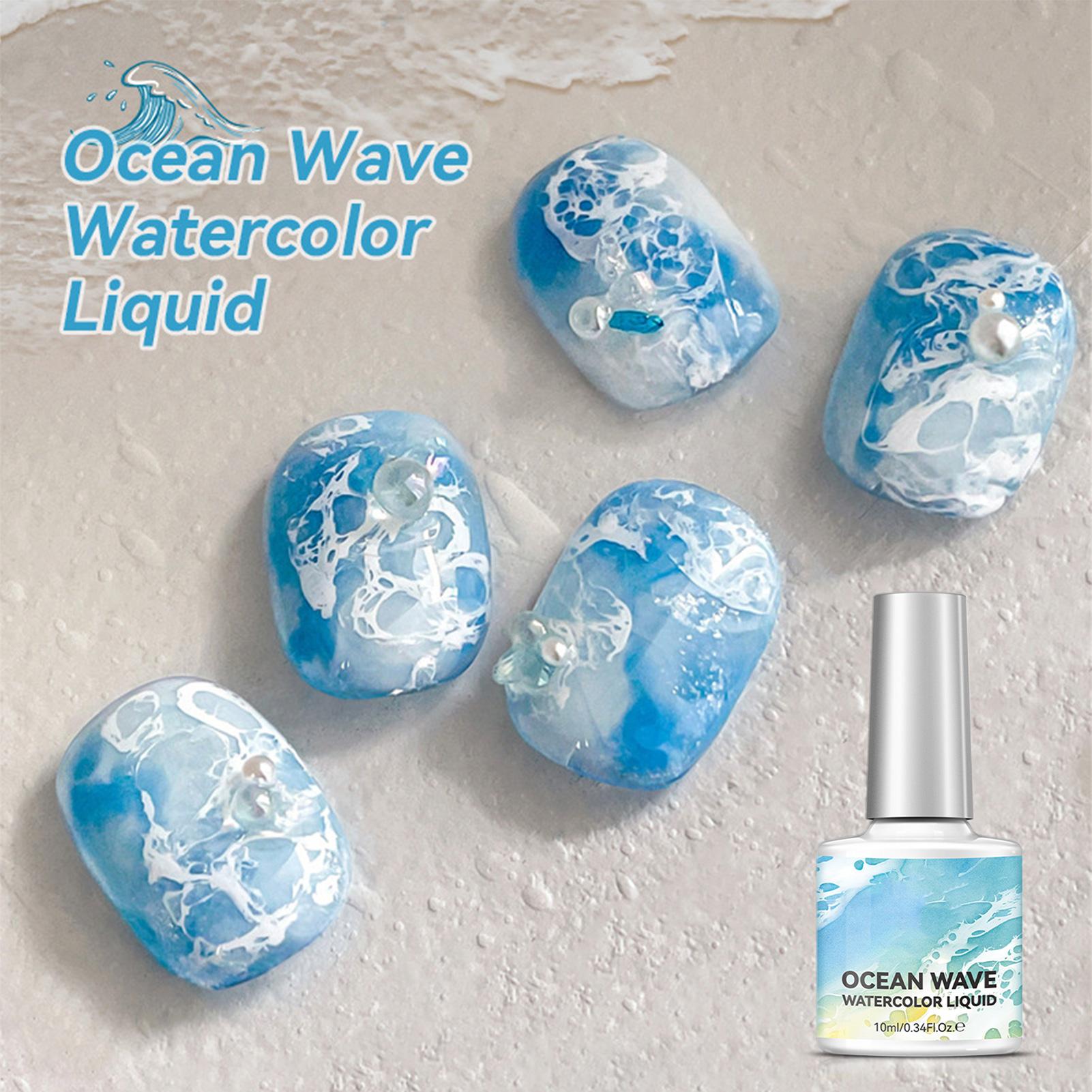 10ml バブルオーシャンウェーブ ホワイトジェルネイルポリ - Nail Art One Stroke のレビューと価格