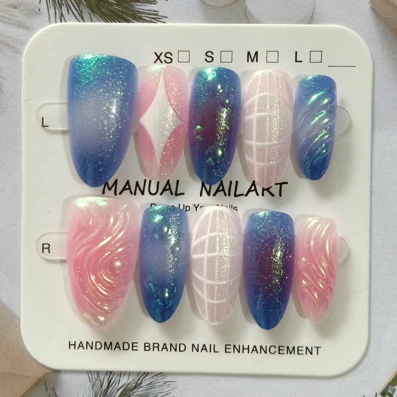 10枚入り キラキラキャッツアイ アーマー装着 高品質3Dレ - Nail Art Eye Cat のレビューと価格
