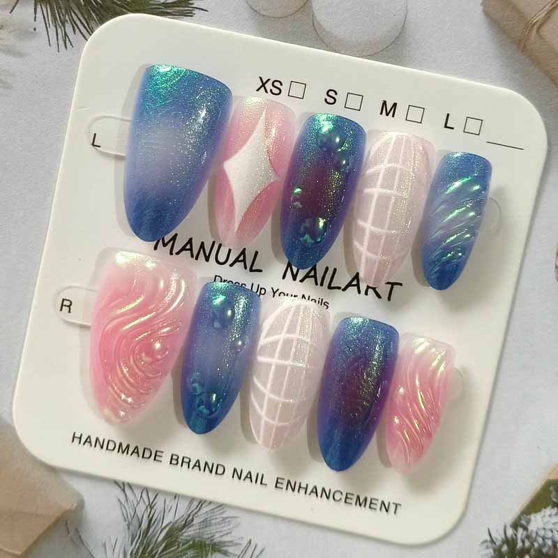 10枚入り キラキラキャッツアイ アーマー装着 高品質3Dレ - Nail Art Eye Cat のレビューと価格