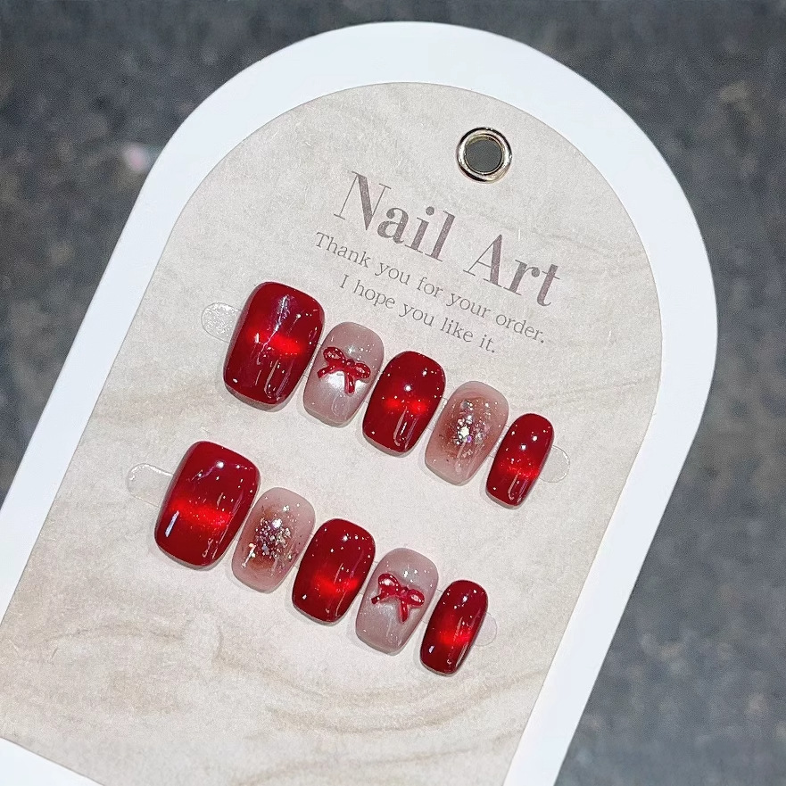 卸売ネイルアートクリスタルキャットアイアクリルプレス爪ショー - Nail Art Eye Cat のレビューと価格