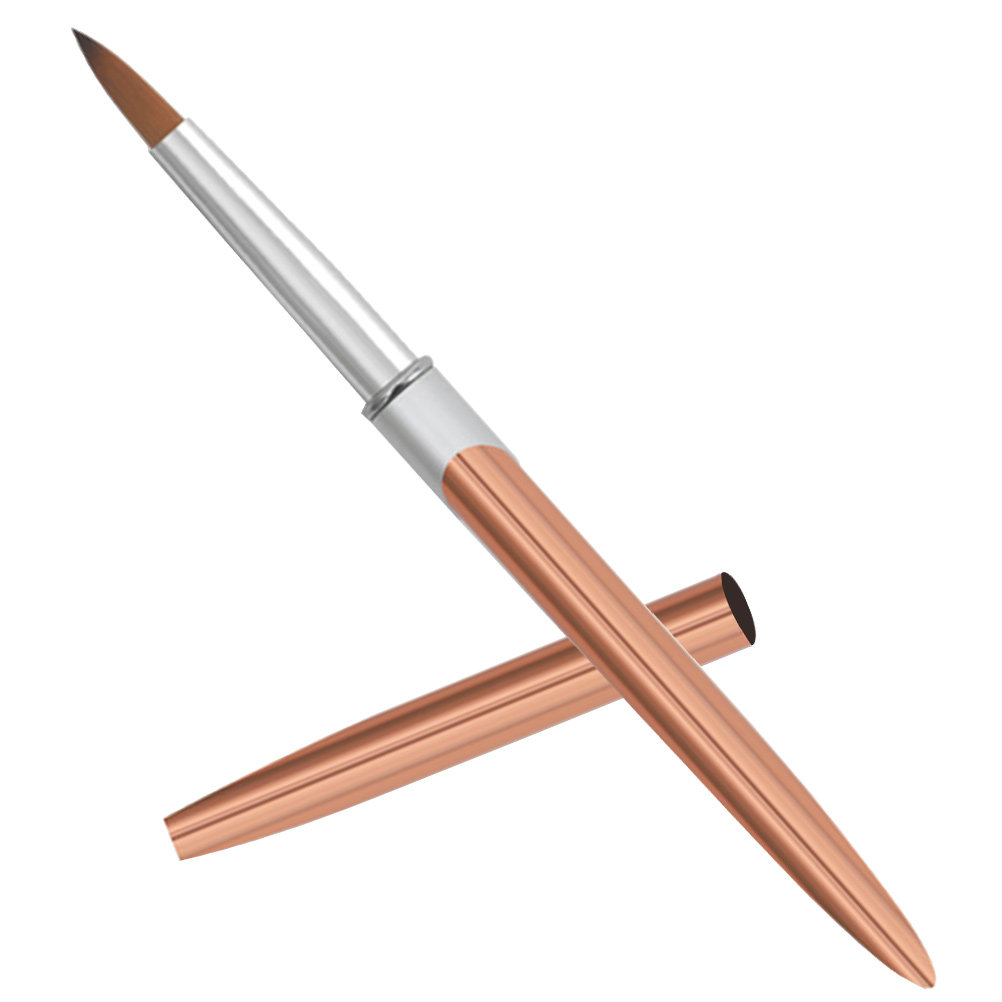 アルミ製ネイルアートブラシセット プロ用細線ブラシ ジェルポ - Nail Art Brush Set のレビューと価格