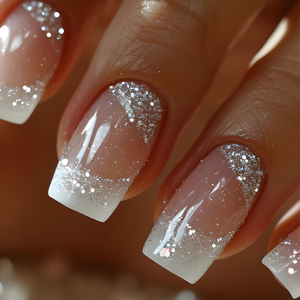 24枚入り/セット 中サイズ スクエア型 付け爪 女性用 ヌ - Nail Art Gliter のレビューと価格