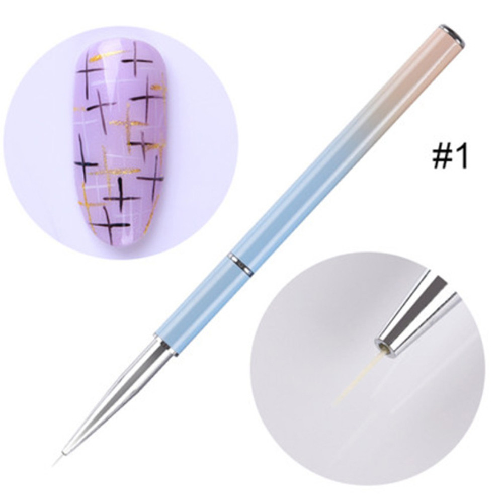 プロフェッショナルネイルアートライナーペンセット メタルハン - Nail Art Brush Set のレビューと価格