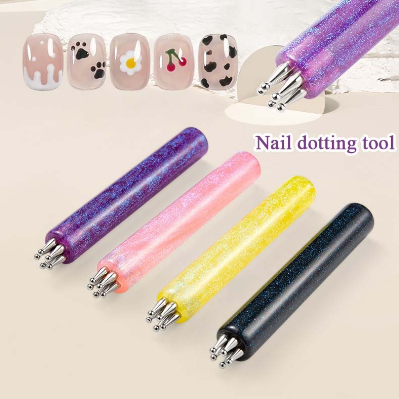 5枚の花びらを模したネイルドットペン、ワンストロークデザイン - Nail Art One Stroke のレビューと価格