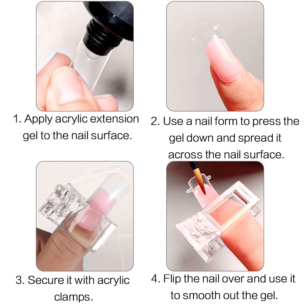 5個入りフレキシブルソフトポリジェルネイルチップ、デュアルフ - Polygel Nail Kit のレビューと価格