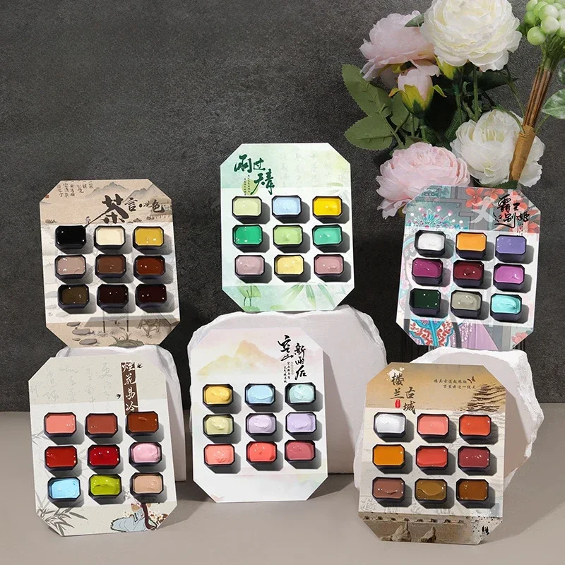 9 色/ボックスパットオンブルジェルネイルポリッシュ高速グラ - Nail Art Ombre Glitter のレビューと価格