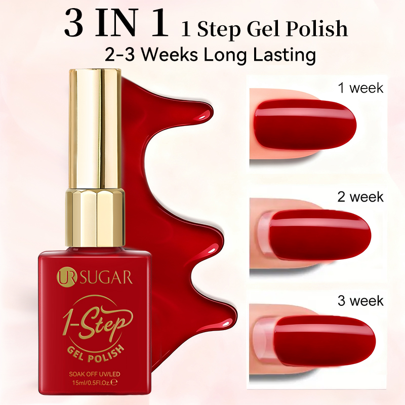 UR SUGAR 15ml レッド 1ステップ ジェルポリッ - Nail Art One Stroke のレビューと価格