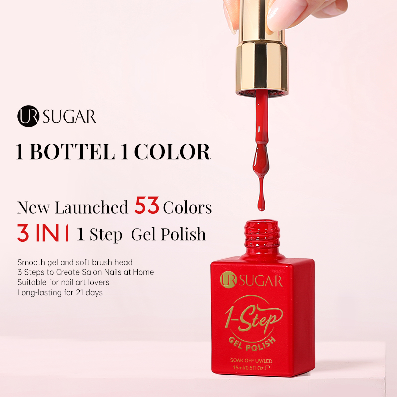UR SUGAR 15ml レッド 1ステップ ジェルポリッ - Nail Art One Stroke のレビューと価格