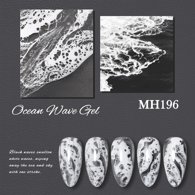 10ml バブルオーシャンウェーブ ホワイトジェルネイル セ - Nail Art One Stroke のレビューと価格