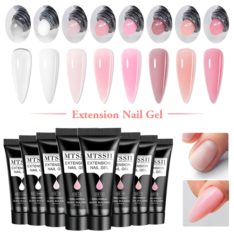 4/6/8個入り 20ml ポリネイルエクステンションジェル - Polygel Nail Kit のレビューと価格
