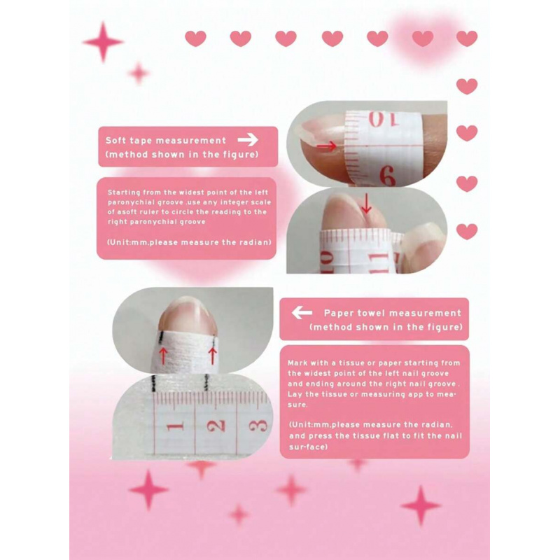 10個入り手作りピンクのプレスオンネイル、ショートオーバルネ - Nail Art Eye Cat のレビューと価格