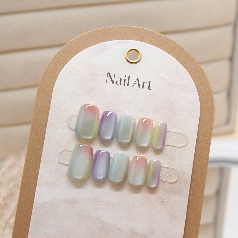 女性用の取り外し可能なキャッツアイネイルパッチ,10個,色と - Nail Art Cat Eye のレビューと価格