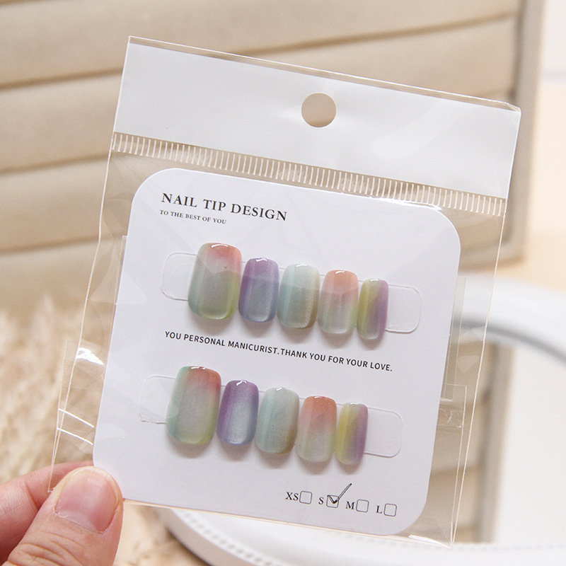女性用の取り外し可能なキャッツアイネイルパッチ,10個,色と - Nail Art Cat Eye のレビューと価格