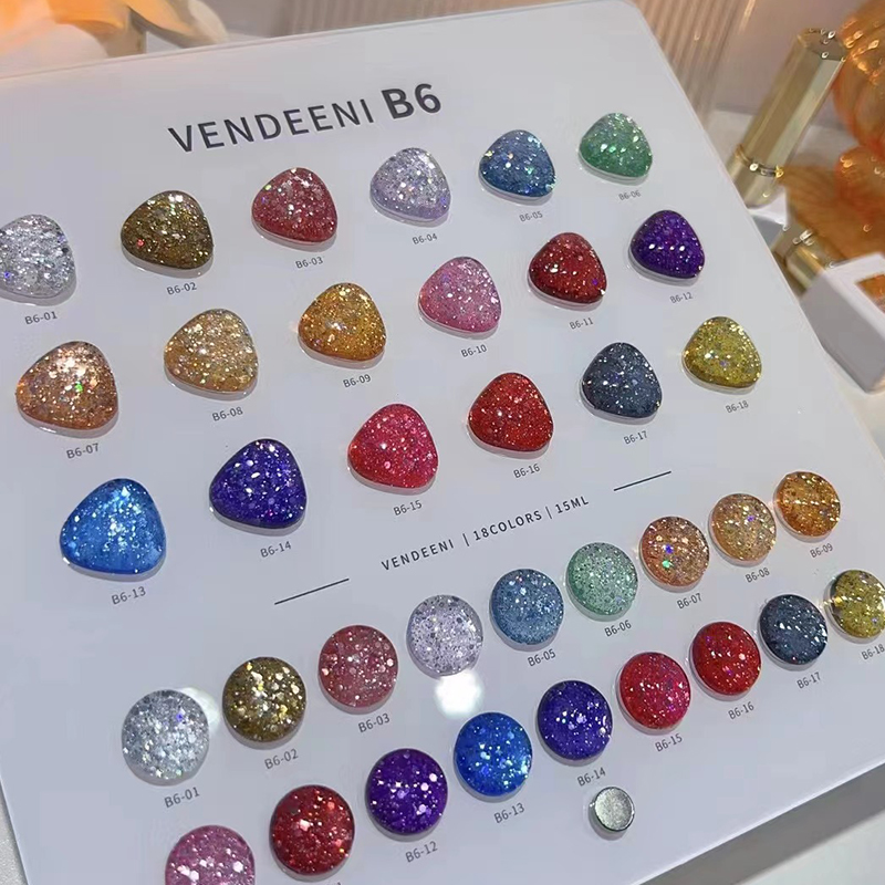 VENDEENI 18色 12色グリッターキャッツアイネイル - Nail Art Cat Eye のレビューと価格
