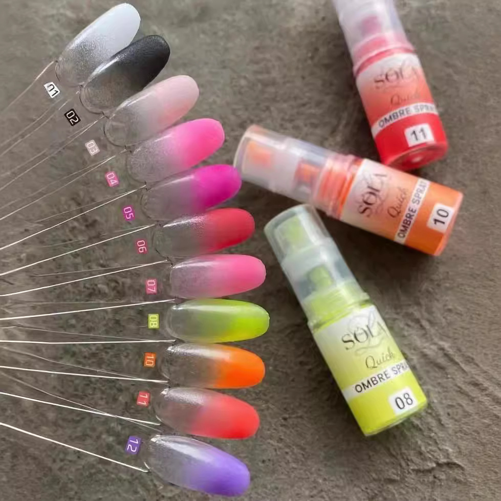 Pastelネオングラデーションパウダーネイルアート10 g - Nail Art Ombre Glitter のレビューと価格